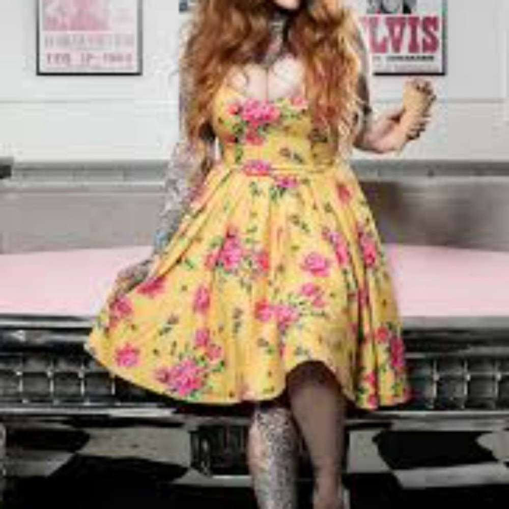Floral Yellow Dress